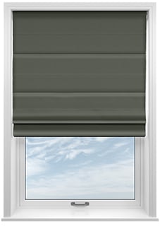 Ascot, Stone Grey - Motorised Roman Blind